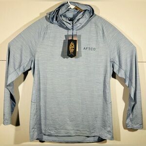 AFTCO Adapt Phase Change Performance Shirt Hoodie Face Mask Mesh Fishing Mens XL